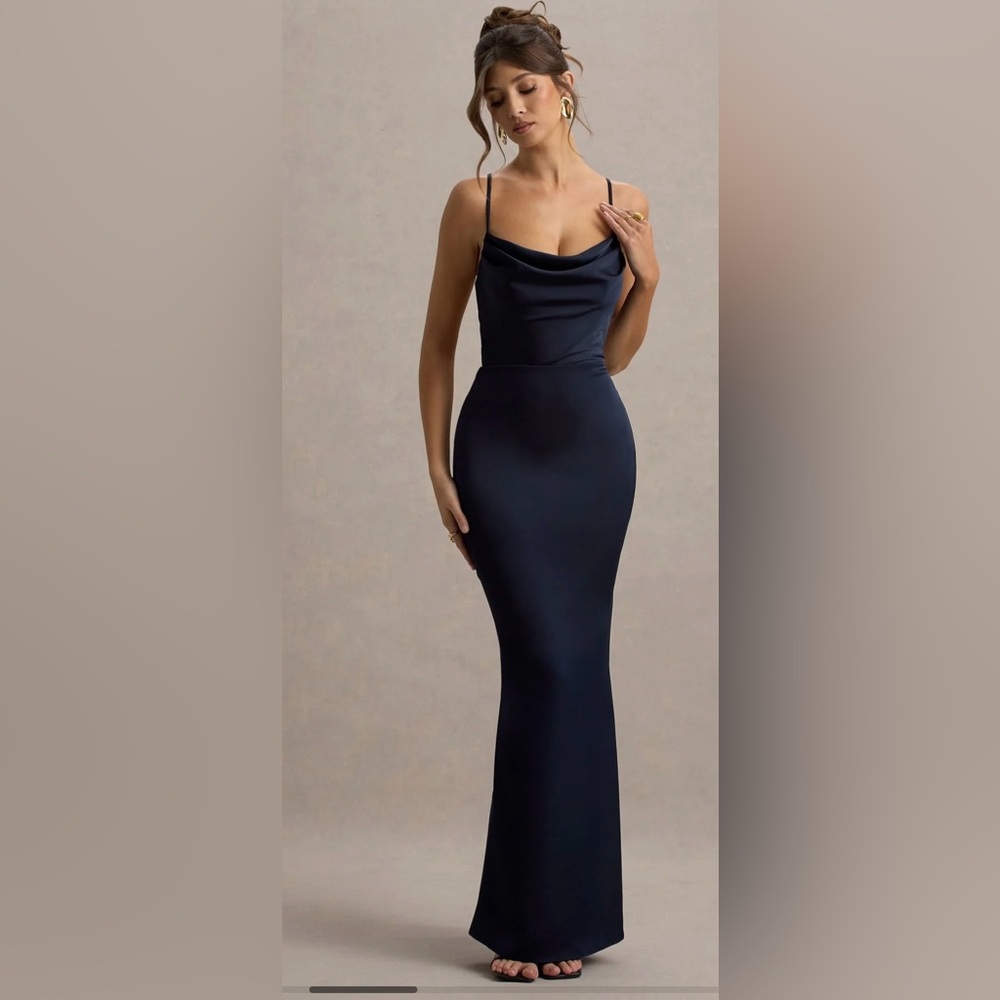 Elegant Navy Blue Dress